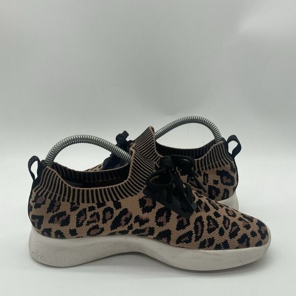 Womens Size 7.5 Skechers Ultra Flex Wild Expedition Shoes Leopard Print Sneakers - Picture 6 of 9